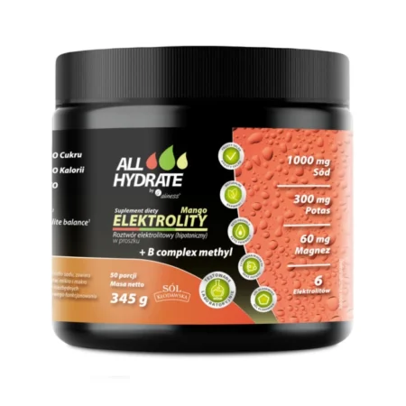 ALLHydrate Elektrolity Mango+ B-complex methy 345g