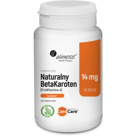 ALINESS Naturalny BetaKaroten 14mg 100 vege kaps.