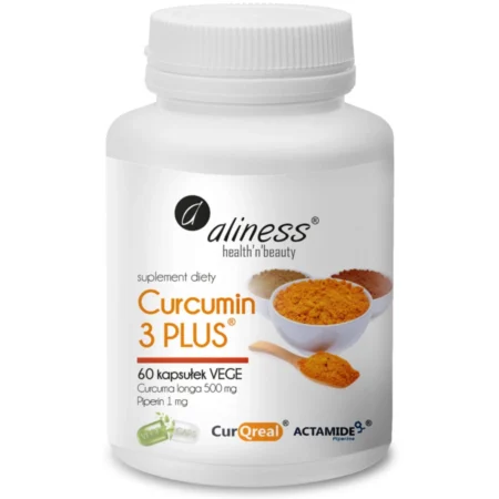 ALINESS Curcumin 3 PLUS z piperyną 500/1 - 60kaps