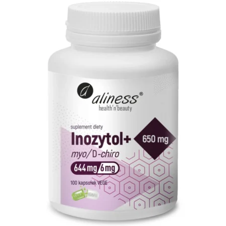 ALINESS Inozytol myo/D-chiro 650mg + B6 - 100 kaps