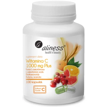 ALINESS Witamina C 1000mg PLUS - 100 vege kaps.