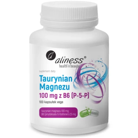 ALINESS Taurynian Magnezu 100mg B6 x100 kaps