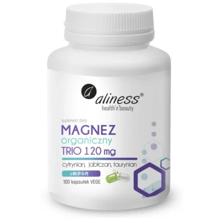 ALINESS Magnez organiczny TRIO 120 mg z B6 (P-5-P)