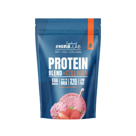 HIRO.LAB Protein Blend + Collagen 750g - Truskawka