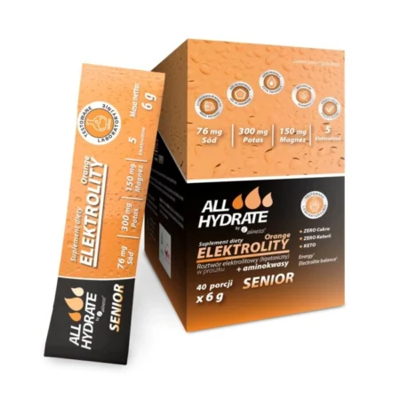 ALLHydrate Elektrolity STICK Senior Orange 6g/40