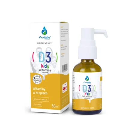 Krople Avitale Witamina D3 KIDS z lanoliny 30ml
