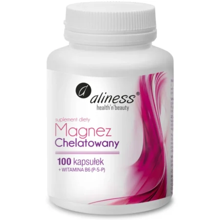 ALINESS Magnez Chelatowany 650mg + B6 100 kaps